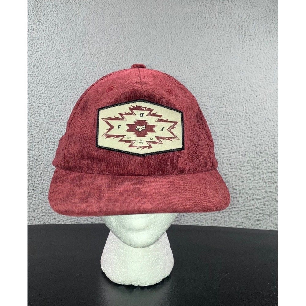 FOX Racing Hat Adjustable Snapback Logo‎ Cap Corduroy